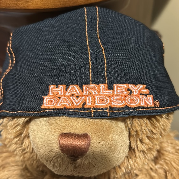 Harley-Davidson Black and Orange Cap EUC main image 4